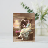 ヴィンテージのバレンタインの日没 シーズンポストカード (スタンド正面)