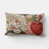 ヴィンテージのバレンタインの装飾用クッション ランバークッション (裏面)