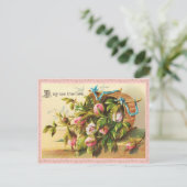 ヴィンテージのバレンタインの郵便はがき シーズンポストカード (スタンド正面)