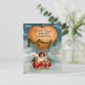 ヴィンテージのバレンタインの郵便はがき シーズンポストカード (スタンド正面)