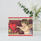 ヴィンテージのバレンタインの郵便はがき シーズンポストカード (スタンド正面)