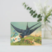 ヴィンテージのバレンタインの郵便はがき シーズンポストカード (スタンド正面)