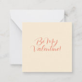 ヴィンテージのバレンタインデーのカード ノートカード (裏面)