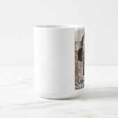 ヴィンテージのバレンタインデーのキスをするなカップル コーヒーマグカップ (中央)