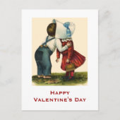 ヴィンテージのバレンタインデーのキスをするな郵便はがき シーズンポストカード (正面)