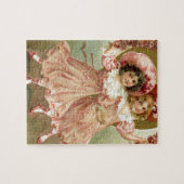 ヴィンテージのバレンタインデーの友情 ジグソーパズル (横)