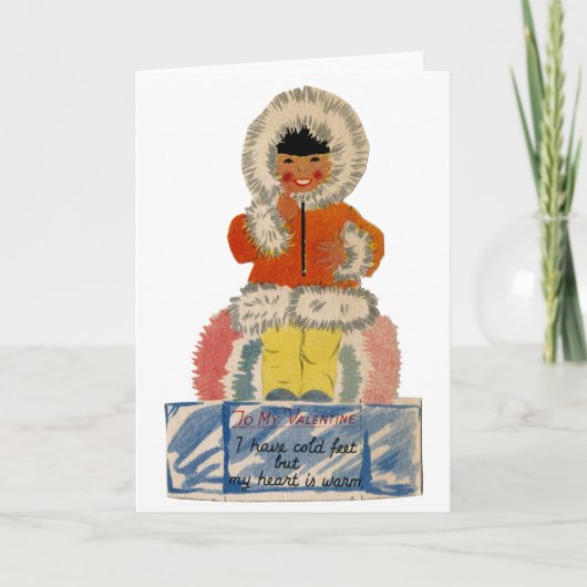 ヴィンテージのバレンタインデーカード シーズンカード (正面)