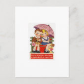 ヴィンテージのバレンタインデーカード シーズンポストカード (正面)