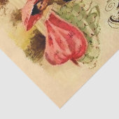 ヴィンテージのバレンタインメッセージのピンクパラソル 薄葉紙 (詳細)