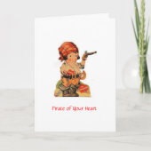 ヴィンテージのバレンタイン-あなたのハートの海賊、 シーズンカード (正面)