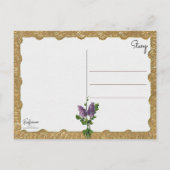 ヴィンテージのバレンタイン シーズンポストカード (裏面)