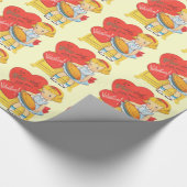 ヴィンテージのバレンタイン ラッピングペーパー (角)