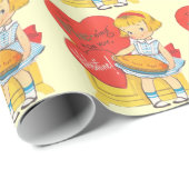 ヴィンテージのバレンタイン ラッピングペーパー (ロールコーナー)