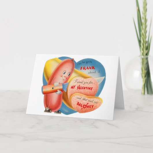 ヴィンテージのバレンタイン-率直であるため、 シーズンカード (正面)