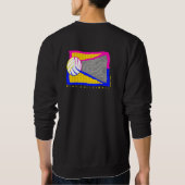 ヴィンテージのバレーボールの暗闇のスエットシャツ スウェットシャツ (裏面)