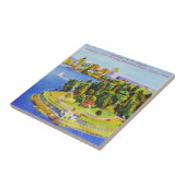 ヴィンテージのバンクーバー島ポスター タイル (側面)