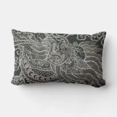 ヴィンテージのバンコクのドラゴン ランバークッション (裏面)