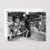 ヴィンテージのバーの写真が付いている楽しい時間の招待 インビテーションポストカード (正面/裏面)