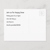 ヴィンテージのバーの写真が付いている楽しい時間の招待 インビテーションポストカード (裏面)