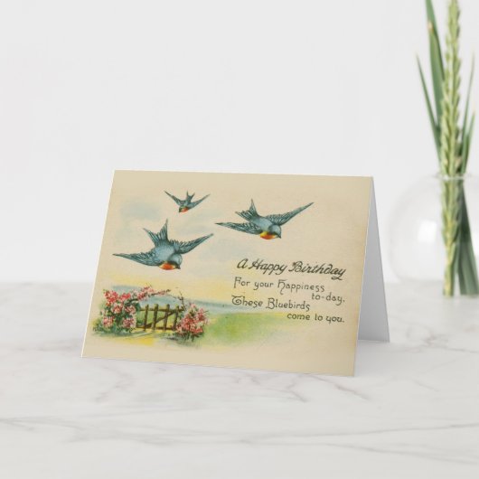 ヴィンテージのバースデー・カード カード (正面)