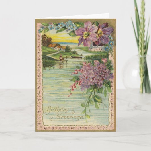 ヴィンテージのバースデー・カード カード (正面)