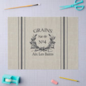 ヴィンテージのバーラップの穀物袋ティッシュペーパー 薄葉紙 (クラフト)