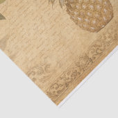 ヴィンテージのパイナップルティッシュペーパー 薄葉紙 (詳細)