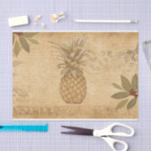 ヴィンテージのパイナップルティッシュペーパー 薄葉紙 (クラフト)