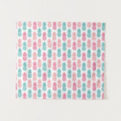 ヴィンテージのパイナップルパターン タペストリー (正面(横))