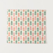 ヴィンテージのパイナップルパターン タペストリー (正面(横))