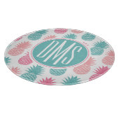 ヴィンテージのパイナップルパターン|モノグラム カッティングボード (角)