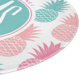 ヴィンテージのパイナップルパターン|モノグラム カッティングボード (角)