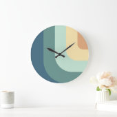 ヴィンテージのパステルカラー ラージ壁時計 (ホーム)
