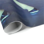 ヴィンテージのパステル調のメリー写真円形の回転木馬の行きます ラッピングペーパー (ロールコーナー)