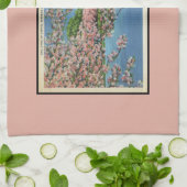 ヴィンテージのパステル調のWashington D.C.の桜 キッチンタオル (折り畳み)