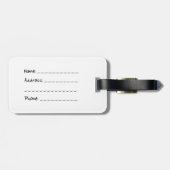 ヴィンテージのパスポートのスタンプ ラゲッジタグ (裏面横)