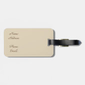 ヴィンテージのパスポートは荷物のラベルを押します ラゲッジタグ (裏面横)