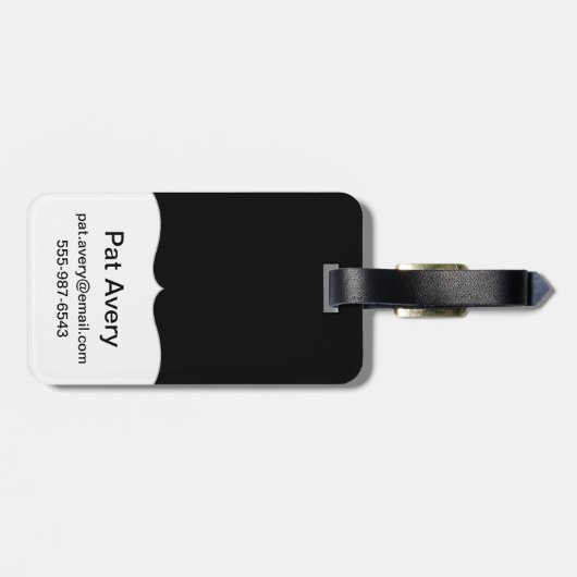 ヴィンテージのパターン(の模様が)あるな蝶 ラゲッジタグ (裏面横)