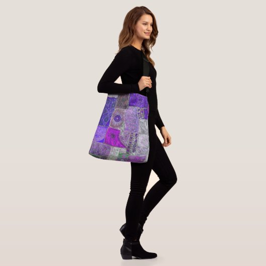 ヴィンテージのパッチワークの設計 クロスボディバッグ (モデル)