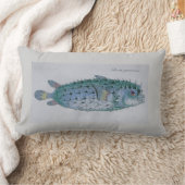 ヴィンテージのパッファーの魚の枕 ランバークッション (ブランケット)