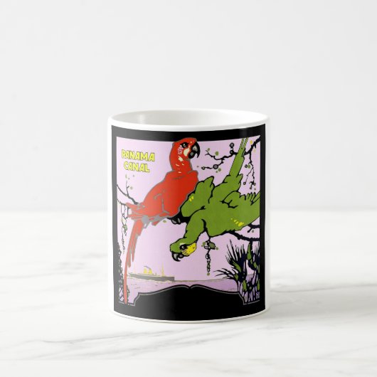 ヴィンテージのパナマ運河 コーヒーマグカップ (中央)