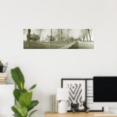 ヴィンテージのパノラマKelleys Island W Lakeshore Dr. ポスター (ホームオフィス)