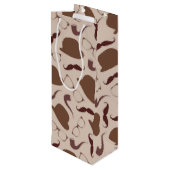 ヴィンテージのパパの服装 ワインギフトバッグ (裏面アングル)