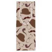 ヴィンテージのパパの服装 ワインギフトバッグ (裏面)