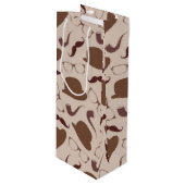 ヴィンテージのパパの服装 ワインギフトバッグ (正面アングル)