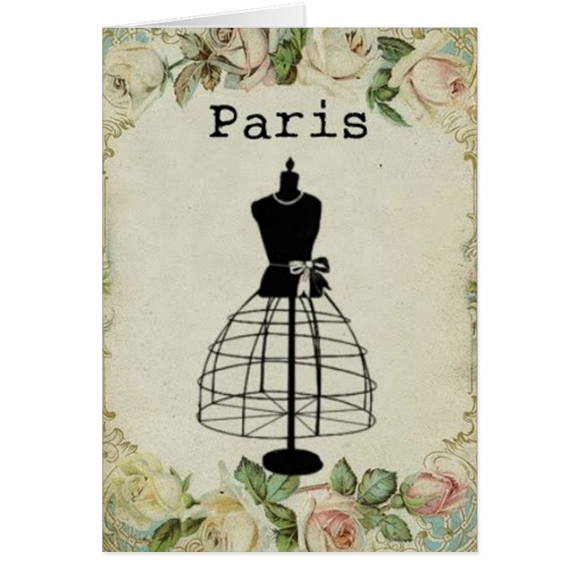 ヴィンテージのパリのファッションの服の型枠 (正面)