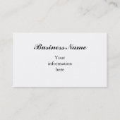 ヴィンテージのパリのブルーバードの名刺 名刺 (裏面)