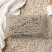 ヴィンテージのパリの広告の別荘の聖者 ランバークッション (ブランケット)