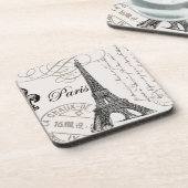 ヴィンテージのパリの…コルクのコースター コースター (左側)