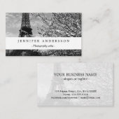 ヴィンテージのパリエッフェル塔 名刺 (正面/裏面)